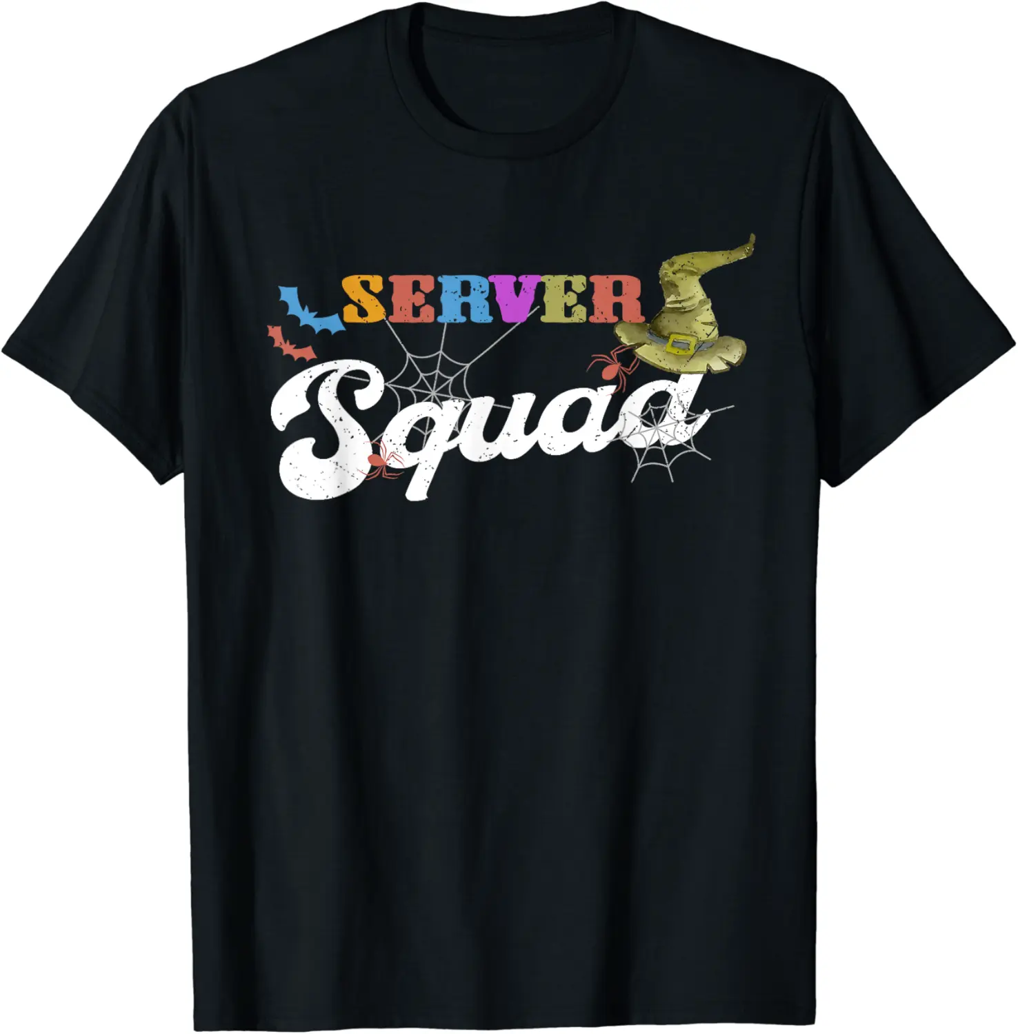 Server Squad Vintage Witch Halloween Hostess T-Shirt - Nestorporas Shop 9D8B0CJDD57CP