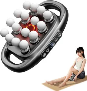 16-Head Massage Gun, Deep Tissue Back Massager with 30 Adjustable Intensities & 3 Modes, Electric Percussion Massager, Gun Tool for Back/Shoulders/Legs/Arms/Neck (16 Heads)