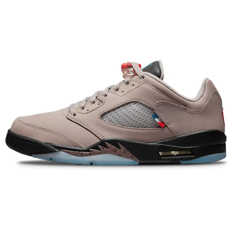 Jordan Air 5 Retro Low X Paris Saint Germain Paname' Basketball Shoes Unisex Brown DX6325-204