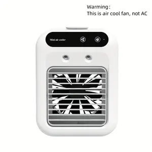 Portable Air Conditioning Fan, 2-speed Wind Adjustable USB Personal Evaporative Cooler with 500ML Water Tank, Suitable for Office Bedroom