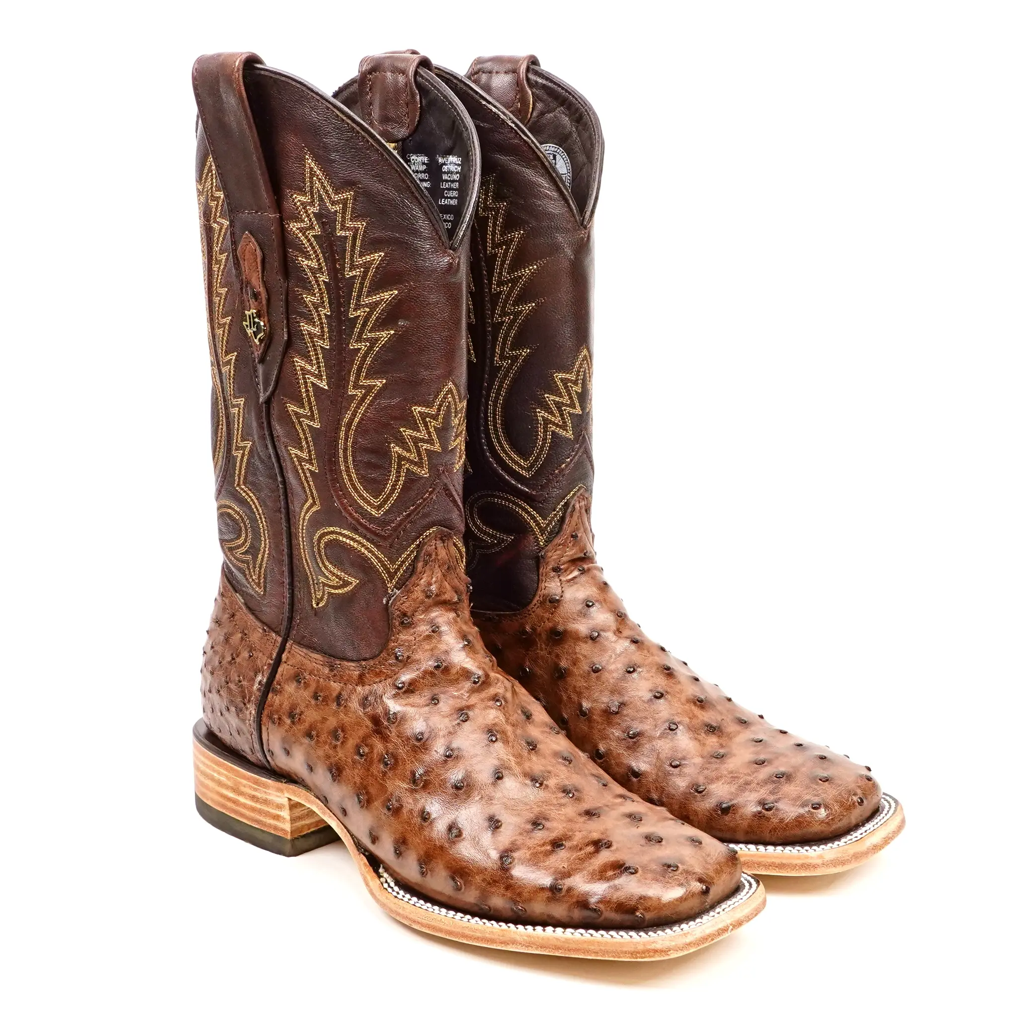 Austin Cowboy Boots - Tbco. Brown - Square Toe