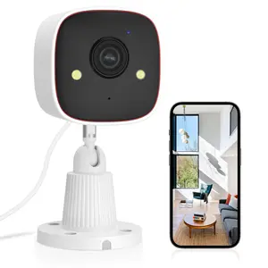 Jennov Outdoor/Indoor  2025 Security Camera, Surveillance 2.4G WiFi Camera with Phone App, 2-Way Audio, Night Vision, Motion Detection, Indoor,easy installation without drilling (doesn't support 5G wifi)