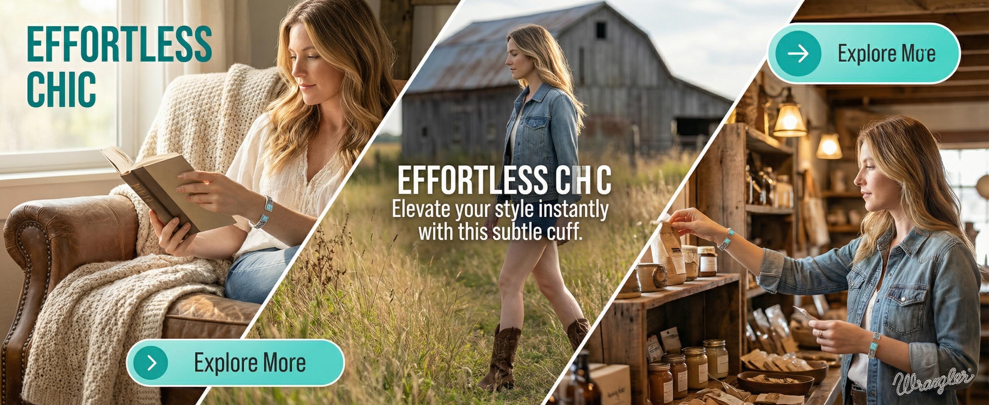 Wrangler Cuff Bracelet for Women Adjustable Open Cuff Bangle Bracelet Gold Silver Jewelry