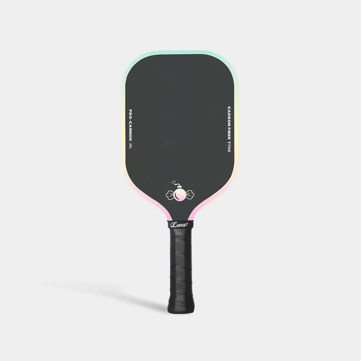 Luzzpickleball Candy Cannon Raw Carbon Fabric Pickleball Paddle, 8mm PP Honeycomb Core with Enhanced Spin, Power & Control