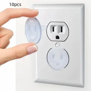 10 Piece Plug Covers Set, Safety Electrical Outlet Protectors with Hidden Handle Design, Ideal Gift for Christmas Halloween Thanksgiving