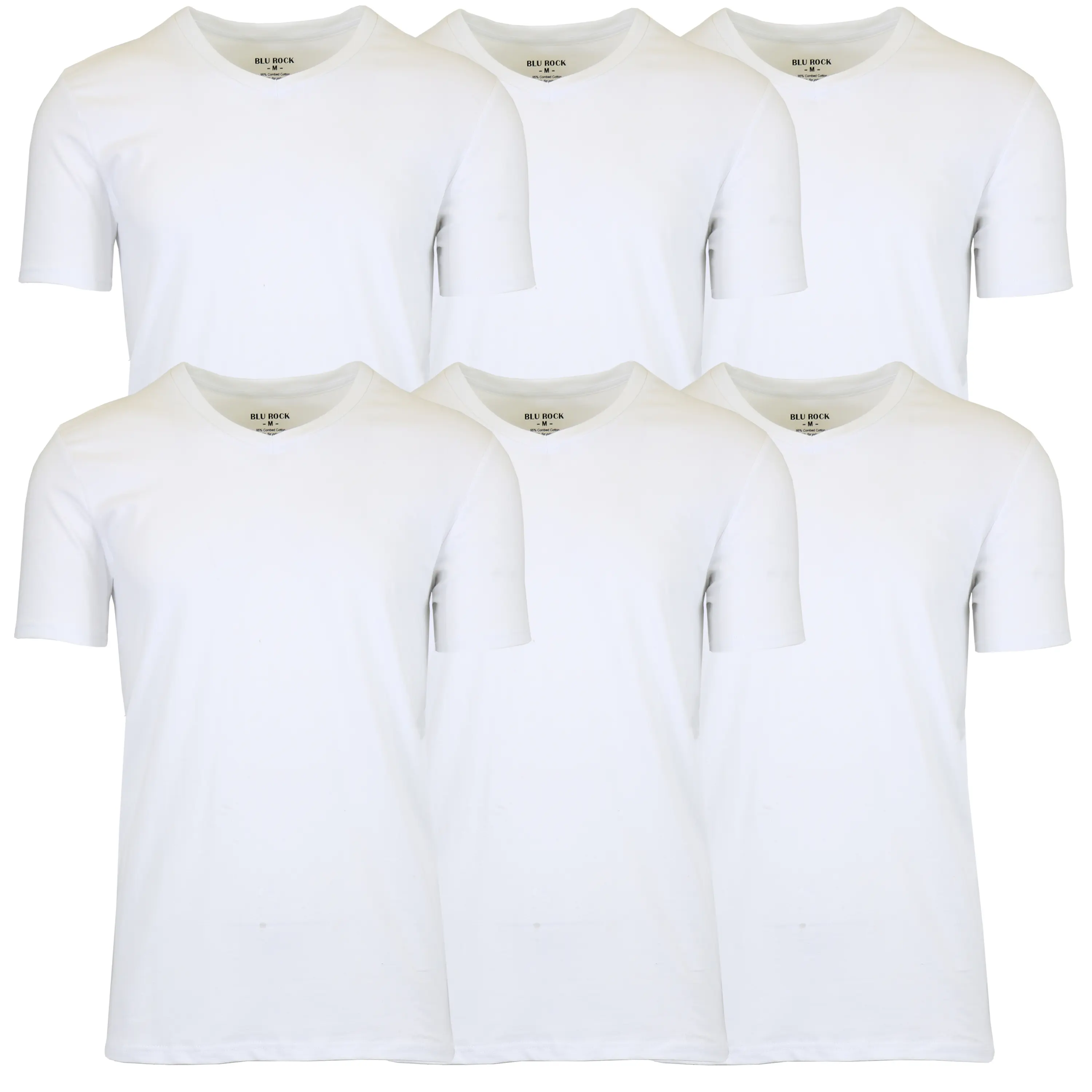 (V-Neck Stretch) Whitex6