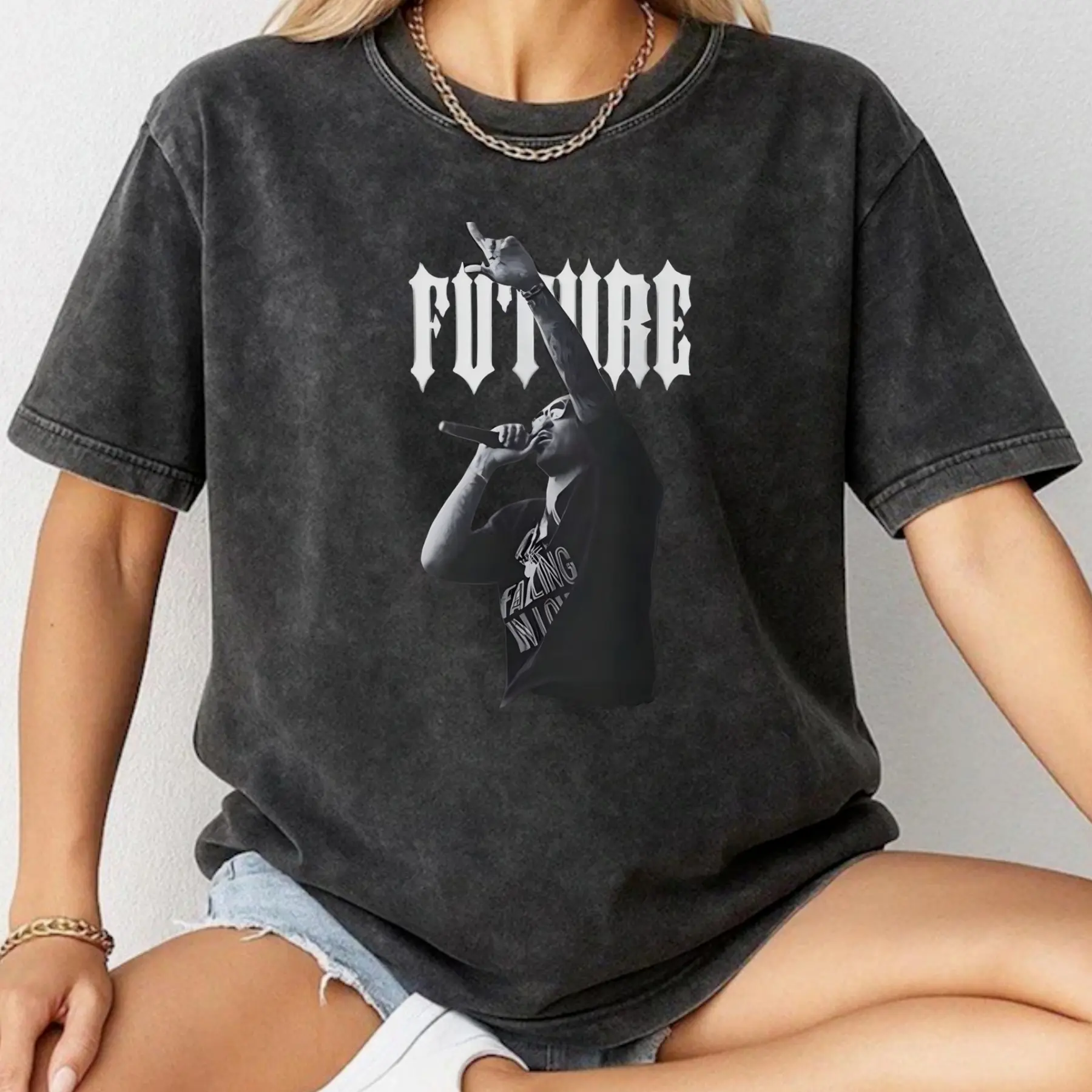Future Graphic Tee - Future T-Shirt - Future Merch - Future Clothing - Vintage Future Shirt - Rapper washed t shirtUnisex summer tops for top