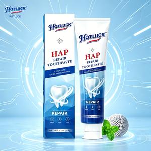 Hotluck Nano Hydroxyapatite Toothpaste | Enamel Repair & Remineralizing Whitening Toothpaste | Fluoride-Free for Sensitive Teeth | Fresh Mint Breath | Family Daily Oral Care | 4oz