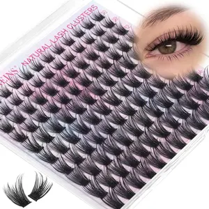 Eyelash Clusters Wispy Cluster Eyelash Extensions Natural Lash Clusters C Curl Individual Lashes Fluffy Eye Lash Clusters Soft Lash Extension Fake Eyelashes