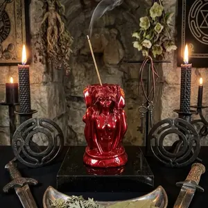 Hecate and Lilith Spiritual Incense Holder - Home Fragrance Bowl for Scented Aroma Diffusion