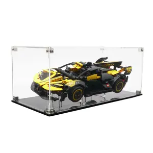 Clear Acrylic Display Case Compatible with LEGO® 42151 Technic Bugatti Bolide - Set Not Included