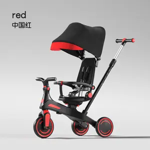Winhope 6-in-1 Children’s Tricycle (Ages 1–6): includes a push handle, sun canopy, and quiet EVA wheels; supports push/push assist/ride modes; suitable for indoor and outdoor use; suitable for both boys and girls.