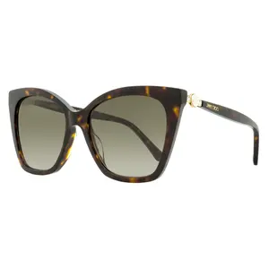 Jimmy Choo Cat Eye Sunglasses Rua /G 086HA Havana 56mm