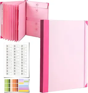Important Document Organizer-Lightweight Accordion Fold File Folder with Labeled Pockets,A4 Size Fit,Expanding Design for Passports,Birth Certificates&Important Papers,Large Storage Pouch,Legal Documents,Home&Office Filing Storage System,Summervibes