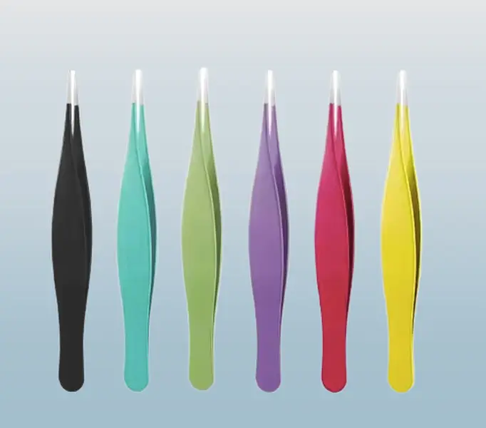 Precision Stainless Steel Eyebrow & Eyelash Tweezers