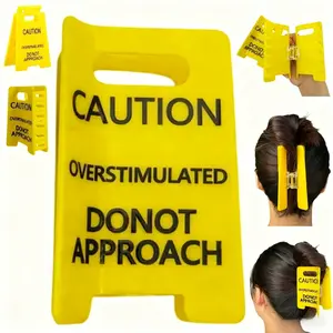 3pc Overstimulation Hair Clips Party Gift, High-Quality Soft Plastic Hair Accessories, Fun Game Reminder Clips, Prank Hair Clip Gifts