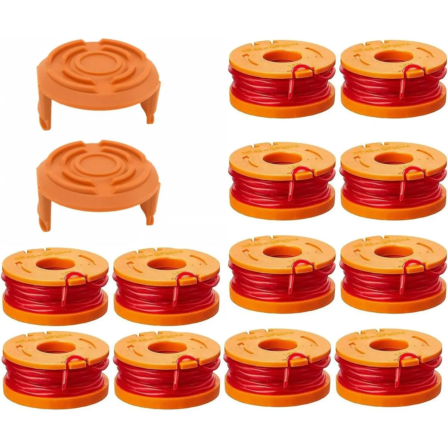 Trimmer Spool Line for Worx,Edger Spool Compatible with Worx trimmer spools Weed Eater String,Trimmer Line Refills 0.065 inch for Electric String Trimmers,Weed Wacker Spool Replacement