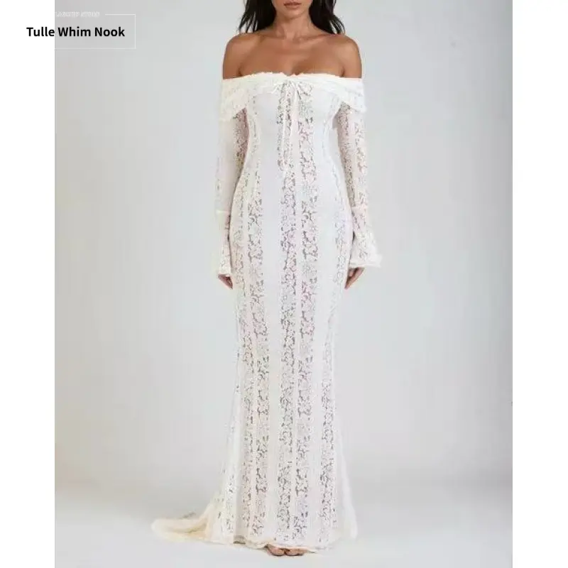 Sleeveless Lace Contrast Dress, Elegant Long Sleeve Dress Suitable for Parties, Vacations, Wedding Guests, Women's Four Seasons Clothing