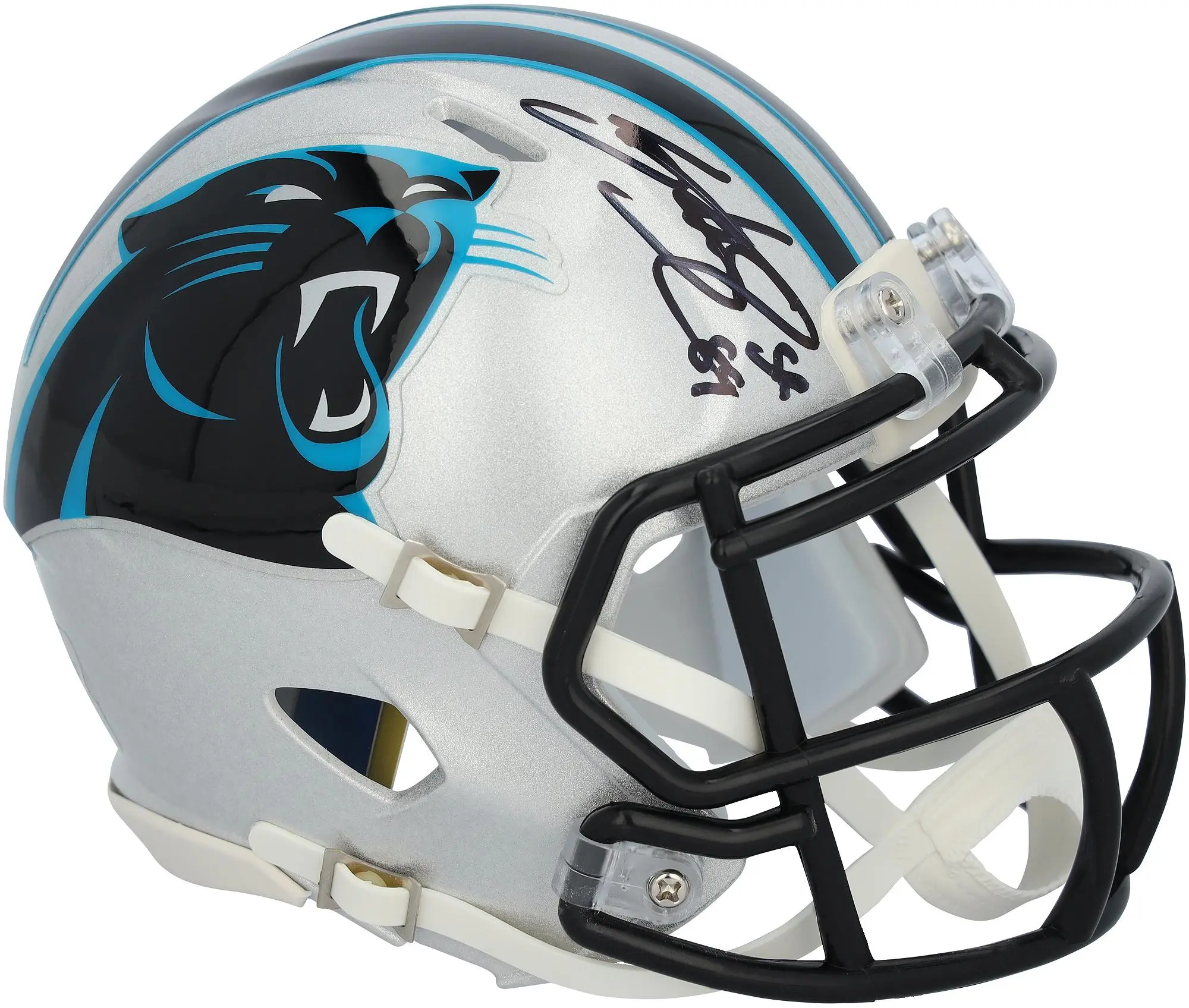 Steve Smith Carolina Panthers Autographed Riddell Speed Mini Helmet - Fanatics Authentic Certified