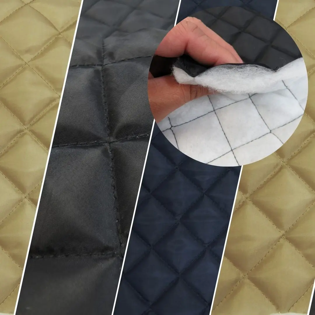 Quilted Polyester Batting Upholstery Fabric / Sold By The Yard