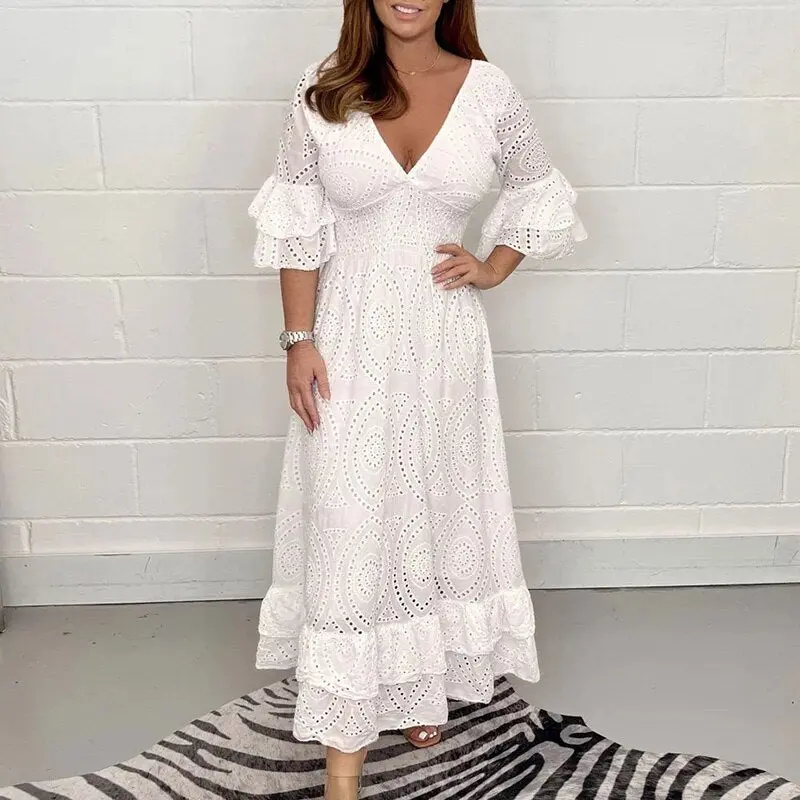 casual white beach dresses Unique Sexy Simple Casual Cheap White Beach Wedding Dresses, WDY0178 –  mybestbridal main image 0