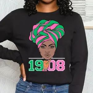 Alpha Kappa Alpha Sweatshirt. AKA Sweatshirt. AKA 1908 Sorority Apparel.  AKAs, Alpha Women, Ivies.