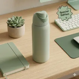 Summer Paradise 24oz/32oz Hydration Water Bottle, Eco-Friendly Travel Tumbler, Reusable Drinkware for On-the-Go