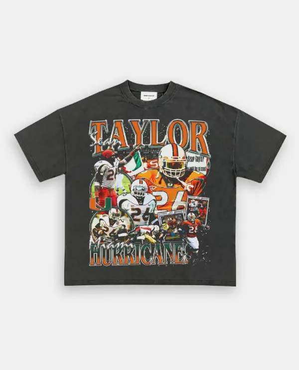 SEAN TAYLOR-MIAMI TEE, Retro Football Shirt ,Football Shirt Christmas Gift Unisex, Football 90s Vintage Fan Gift,football American Graphic Vintage, Gift For women And Man Unisex T-shirt