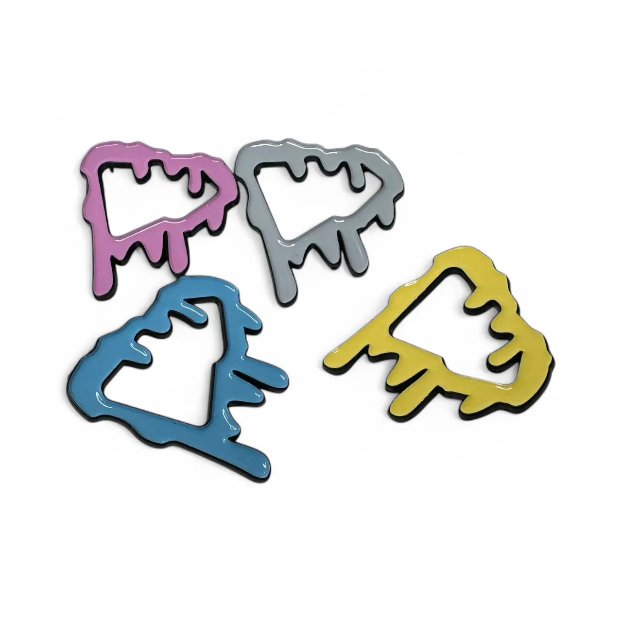 Melting Pins with Metal Coating - Vibrant Colors for Stylish Accessories, Versatile & Elegant Finish, Ideal for Enhancing Outfits