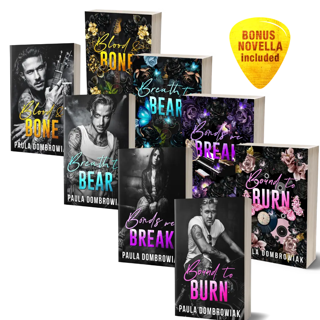 Rockstar bundle : 4 steamy rockstar romance paperback books signed by author, with bonus bookish swag
