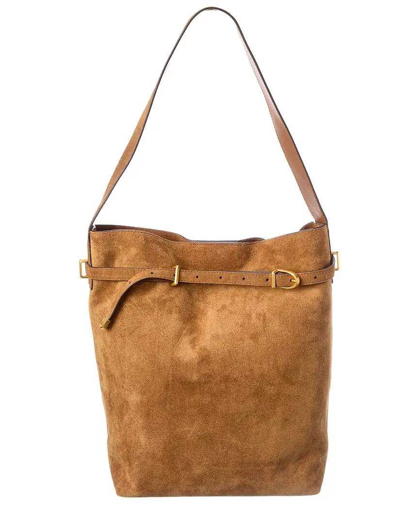 Madewell Suede Belted Essentials Bucket Tote