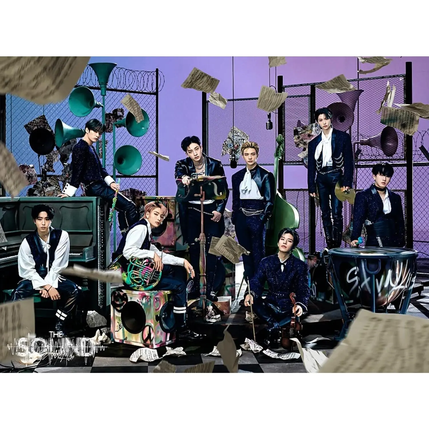 Stray Kids - Sound - Version A - incl. Blu-Ray, 60pg Photobook + 2 Photocards, Photo Sticker, Solo Photocards + Folded Poster  [COMPACT DISC - CD] Photo Book, Photos, Poster, Stickers, Japan - Import