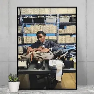 Franklin Saint Snowfall Damson Idris Poster Minimal Posters (No Frame)
