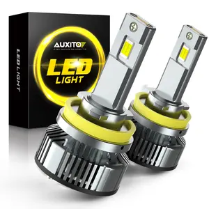 AUXITO H11 H9 H8 LED Bulbs Fog Light Bulbs, 900% Brightness 6500K Cool White, CSP LED Chips Fog Lamps Replacement, Play and Plug, Pack of 2