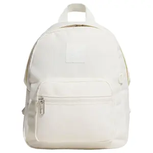 Adidas Women's Mini Backpack: 14.1L Lightweight Commuter Bag in Jade White, Made from Recycled Polyester