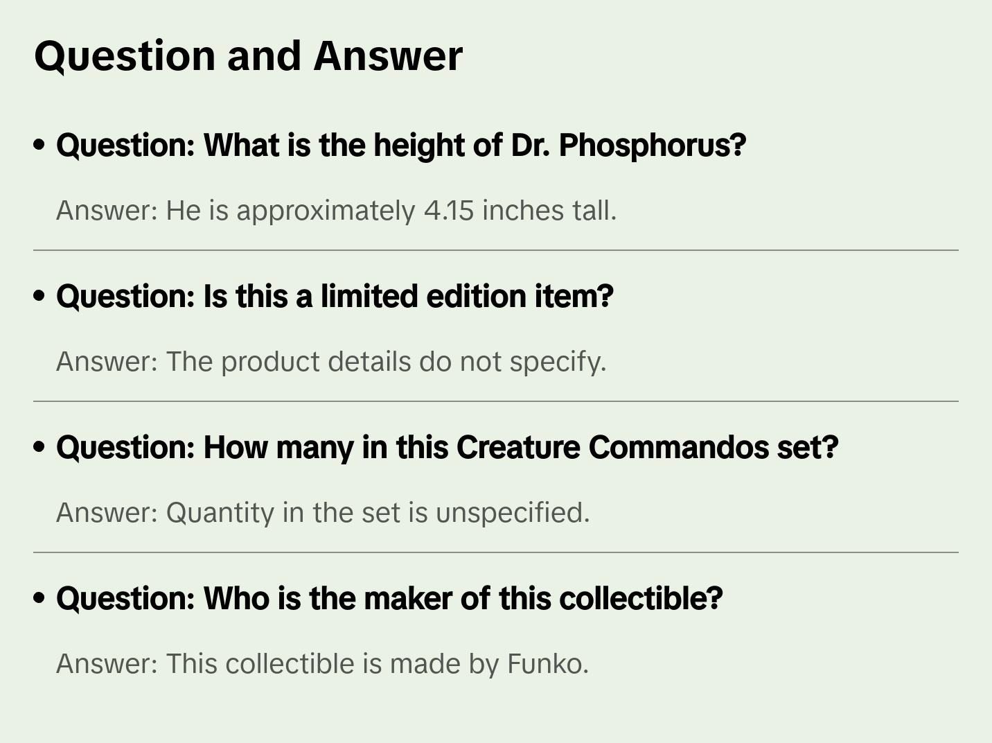 FUNKO POP! Television: DC Creature Commandos - Dr. Phosphorus  [Collectible Figurine/Statue/Bust] Vinyl figurine/statue