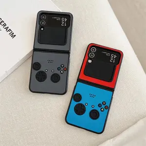 Creative Funny Game Consoles Embossed Phone Case Case for Samsung Galaxy Flip7 Flip7FE Zflip6 5 Zflip5 4 3 Shockproof Back Cover