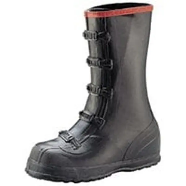 Men's Norcross Safety T369-11 Black 5-Buckle Overboot - Closed, Waterproof Work Shoe, Ozone Resistant Industrial Safety Footwear, 11 in, 5.5 lbs, Rubber, Rugged Ribbed Outsole, Slip Resistant, Anti-Injury Work & Safety Footwear