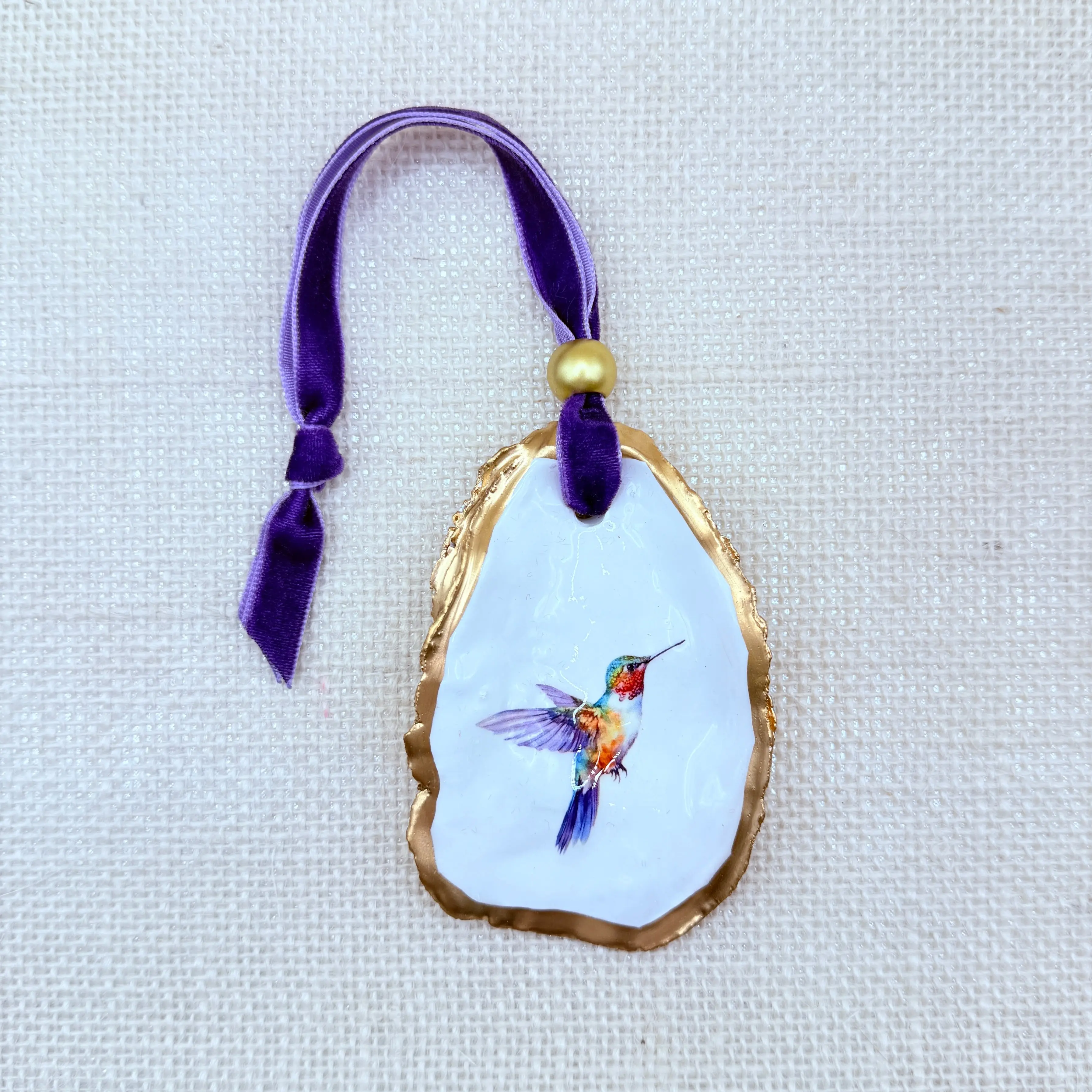 Hummingbird Oyster Ornament