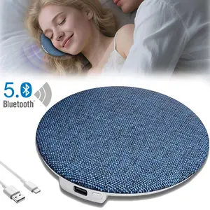 Bluetooth Pillow Speaker for Sleeping, Mini Portable Under Pillow Connect Smartphone Bluetooth speaker. Support TF Card White Noise Timer Wireless Sleep Aid with Stereo Bass Private Wireless Sleep Aid Headphones Audio