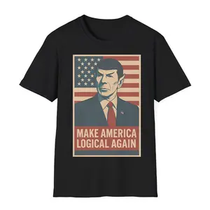 Make America Logical Again T-Shirt | Funny Parody Tee, Retro Humor Graphic Shirt, Unisex Gift Top