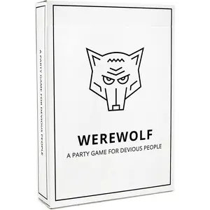 Werewolf Party Card Game Social Deduction Game for Adults and Teens Fun Strategy Game for Group Game Night Family Friends Gatherings Bluffing Voting Hidden Roles Game Family Board Games Tabletop Games