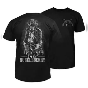 Val Kilmer I'M Your Huckleberry 2 Sides Shirt Tombstone Western Movie Quotes T-Shirt For Men And Women Full Sizes U Ligh Everyday Cotton T-Shirt
