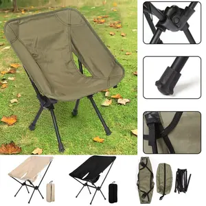 Outdoor camping small moon chair portable aluminum alloy folding chair travel chair