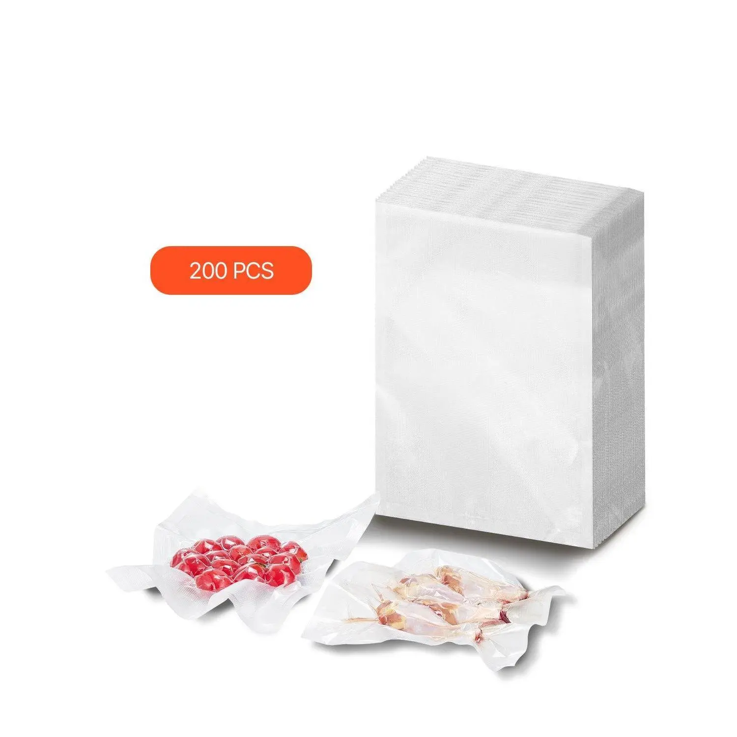 【summerfinds】Vacuum Sealer Bags, 200 PCS 8x12 Inch Non-BPA Food Grade Durable Vacuum Plastic Bags for Household Kitchen Storage, Vacuum Plastic Bag, Durable Bag