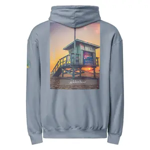 1st golden hour - Unisex garment-dyed lightweight hoodie