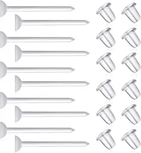Clear Earrings Findings Set,3mm Plastic Earrings Findings Set for Sensitive Ears,Clear Earrings Findings Set for Sport
