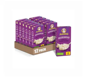 Annie's Shells and White Cheddar, Made with Organic Pasta and Real Cheese, 6 oz (Pack of 12)