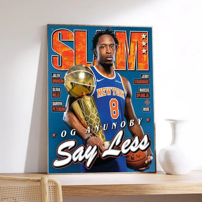 OG Anunoby SLAM 263 Magazine Cover New York Knicks NBA Champions Poster