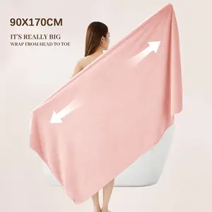 Family towel large bath towel 30 x 67 inches, dries faster, super soft, absorbent, durable, perfect for bathrooms, swimming pools, travel, gyms, beach towels, etc